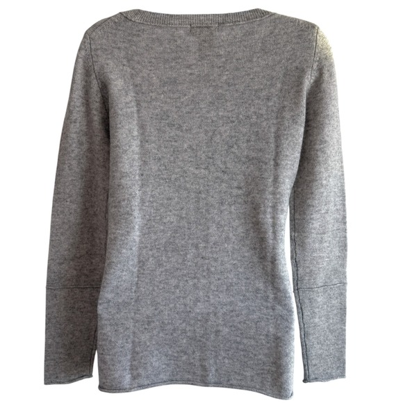 Philosophy Dane Lewis Cashmere Boatneck Sweater Light Gray Size S Quiet Luxury - Picture 3 of 6